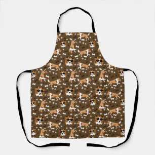 Shelties Shetland Sheepdog Collie Dog Paw Print  A Apron