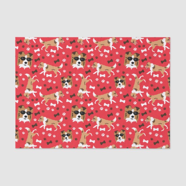 Shelties Shetland Sheepdog Mini Collie Dog Tissue Paper (Front)