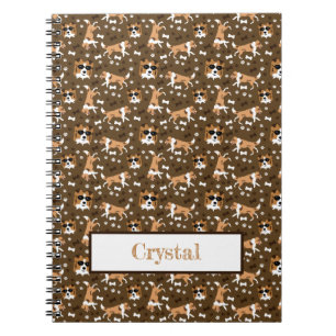 Shelties Shetland Sheepdog Pattern Brown Notebook