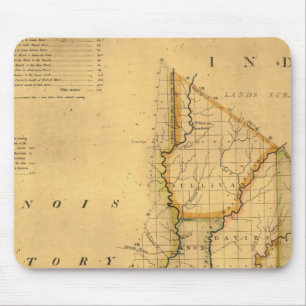 Shelton and Kensett's Map Of The State Of Indiana Mouse Pad