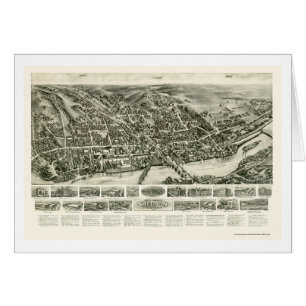 Shelton, CT Panoramic Map - 1919