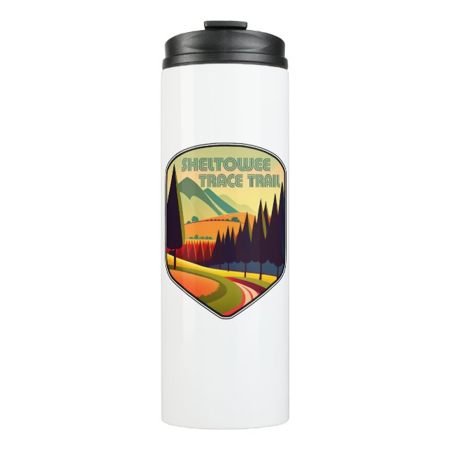 Sheltowee Trace Trail Kentucky Tennessee Colours Thermal Tumbler (Front)