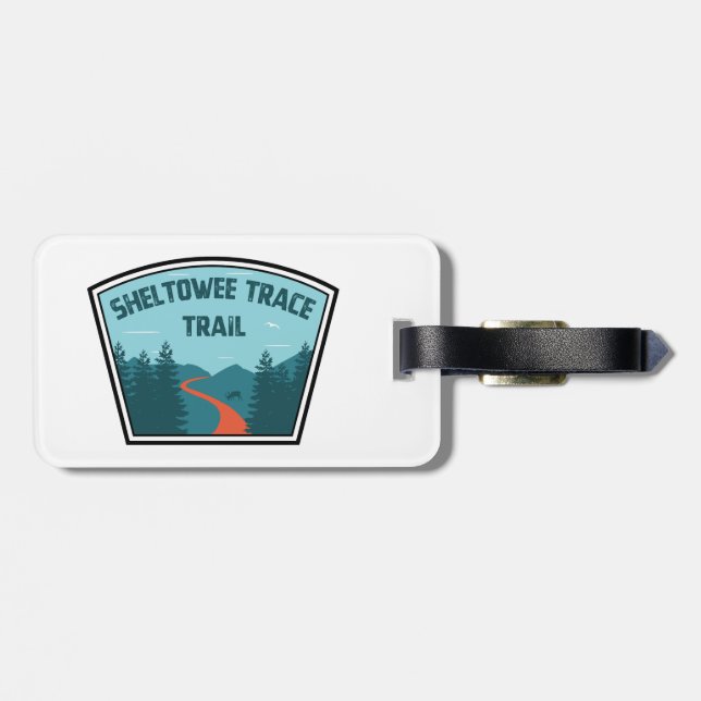 Sheltowee Trace Trail Kentucky Tennessee Luggage Tag (Back Horizontal)