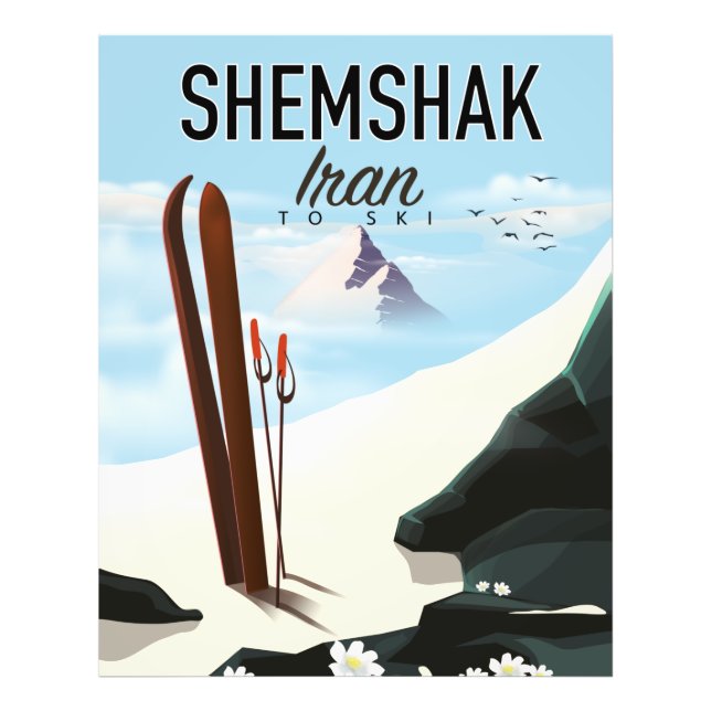 Shemshak Iran Ski poster. Photo Print (Front)