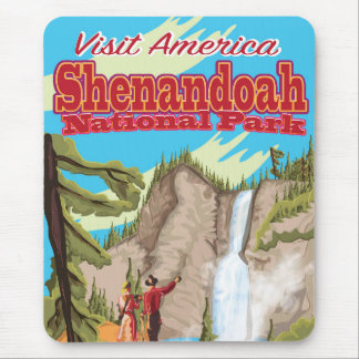 Shenandoa National Park and Preserve Travel Poster Mouse Pad