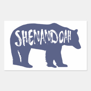 Shenandoah National Park Bear Rectangular Sticker