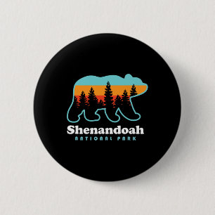 Shenandoah National Park Bear Shenandoah Valley 6 Cm Round Badge