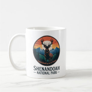 Shenandoah National Park Deer Emblem Coffee Mug