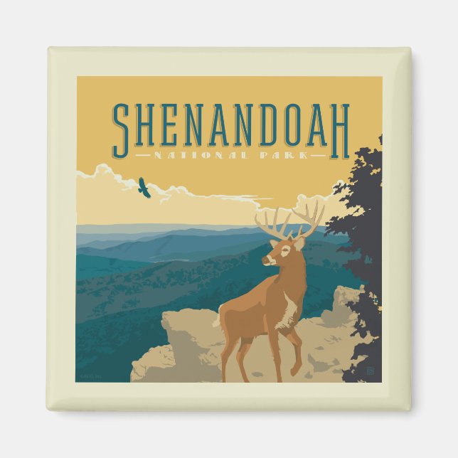 Shenandoah National Park | Deer Magnet (Front)