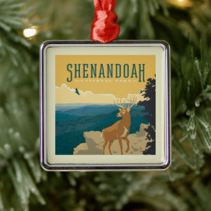 Shenandoah National Park   Deer Metal Ornament