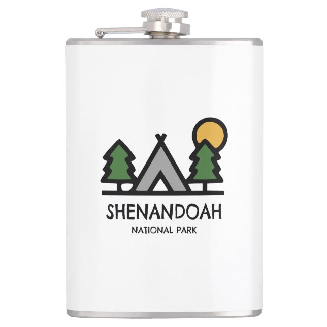 Shenandoah National Park Hip Flask (Front)
