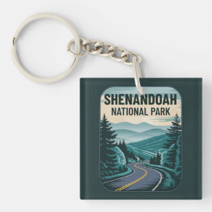 Shenandoah National Park Landscape Key Ring