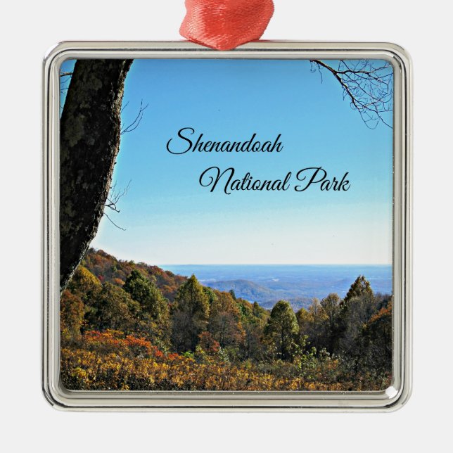 Shenandoah National Park Metal Tree Decoration (Front)