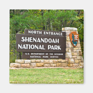 Shenandoah National Park North Entrance Sign Magnet