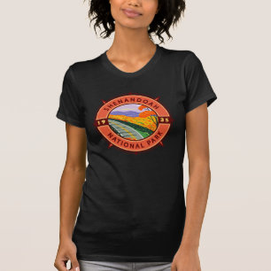 Shenandoah National Park Retro Compass Emblem T-Shirt