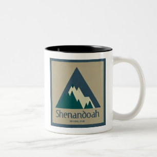 Shenandoah National Park Rustic Two-Tone Coffee Mug