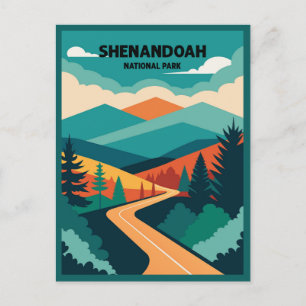 Shenandoah National Park skyline drive  Postcard
