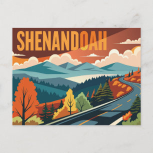 Shenandoah National Park skyline drive  Postcard