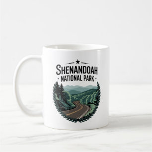 Shenandoah National Park Skyline Drive View Design Coffee Mug