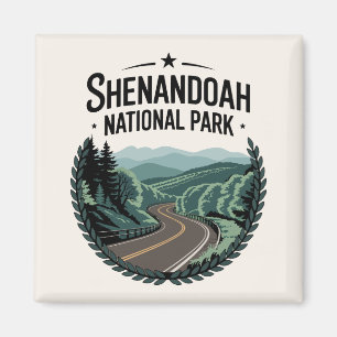 Shenandoah National Park Skyline Drive View Design Magnet