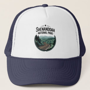 Shenandoah National Park Skyline Drive View Design Trucker Hat