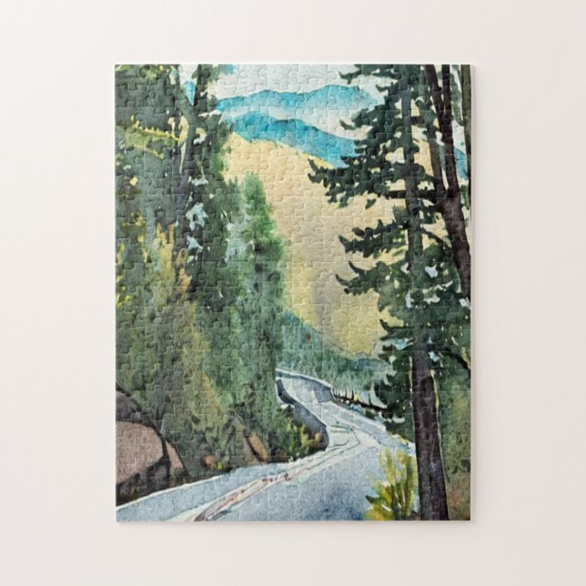 Shenandoah National Park skyline drive Vintage Jigsaw Puzzle (Vertical)