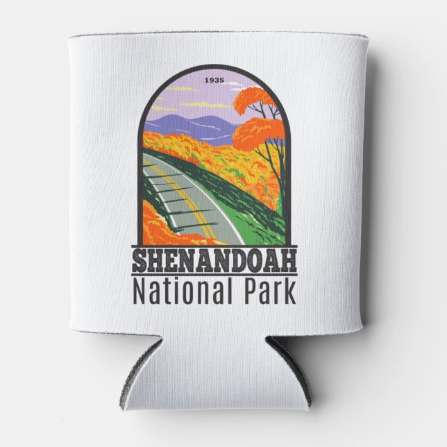 Shenandoah National Park Skyline Drive Virginia Can Cooler (Front)
