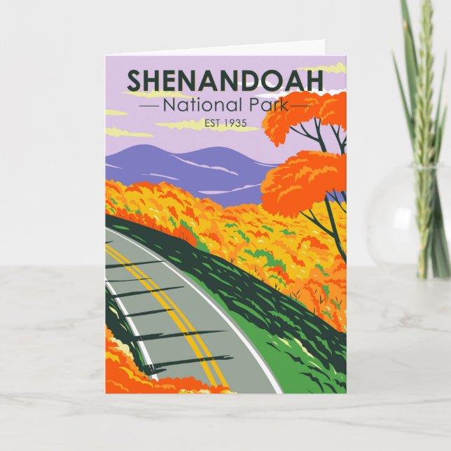 Shenandoah National Park Skyline Drive Virginia Card (Front)