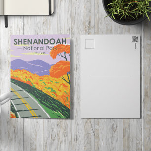 Shenandoah National Park Skyline Drive Virginia Postcard