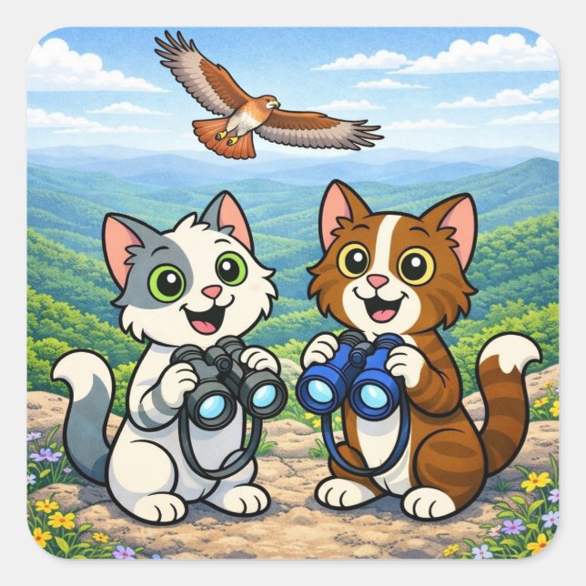 Shenandoah National Park Square Sticker (Front)