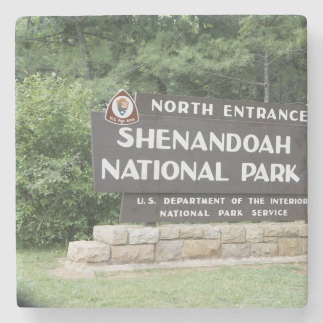 Shenandoah National Park Stone Coaster (Front)