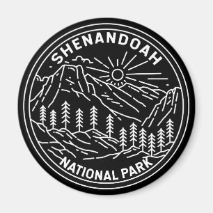 Shenandoah National Park Virginia Monoline Magnet