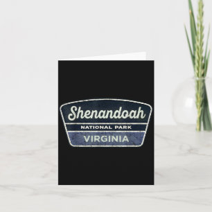 Shenandoah National Park Virginia Outdoor Hiking Card