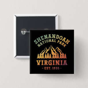 Shenandoah National Park Virginia USA 15 Cm Square Badge