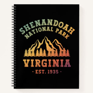 Shenandoah National Park Virginia USA Notebook