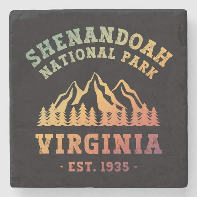 Shenandoah National Park Virginia USA Stone Coaster (Front)