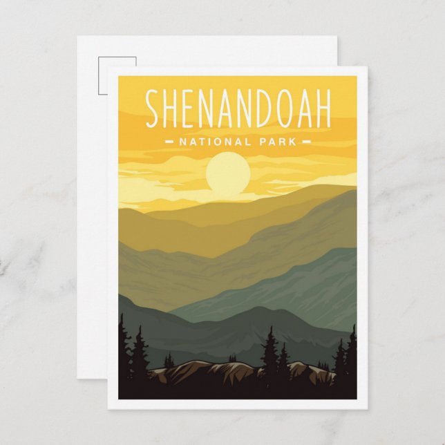Shenandoah National Park Virginia USA Travel Postcard (Front/Back)