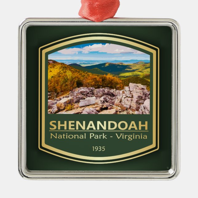 Shenandoah NP (PF1) Metal Ornament (Front)
