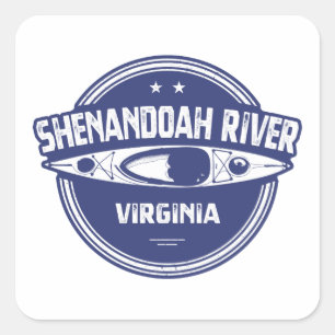 Shenandoah River, Virginia Square Sticker