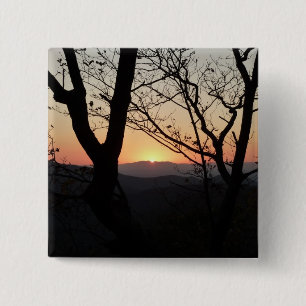 Shenandoah Sunset National Park Landscape 15 Cm Square Badge
