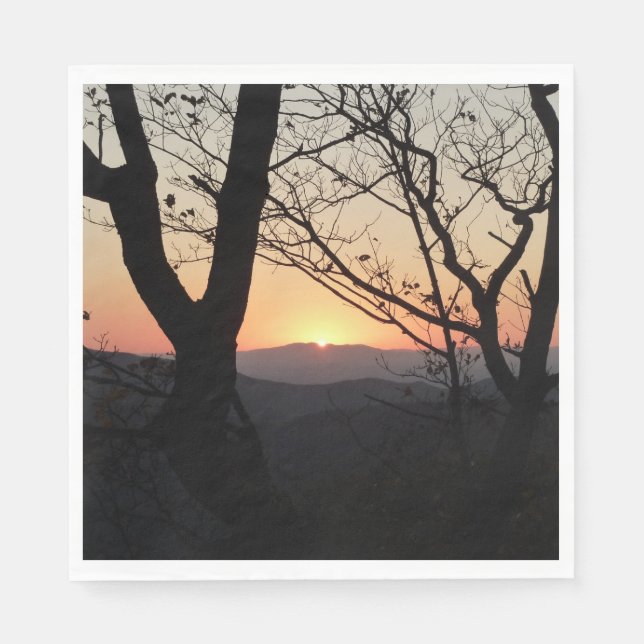 Shenandoah Sunset National Park Landscape Napkin (Front)