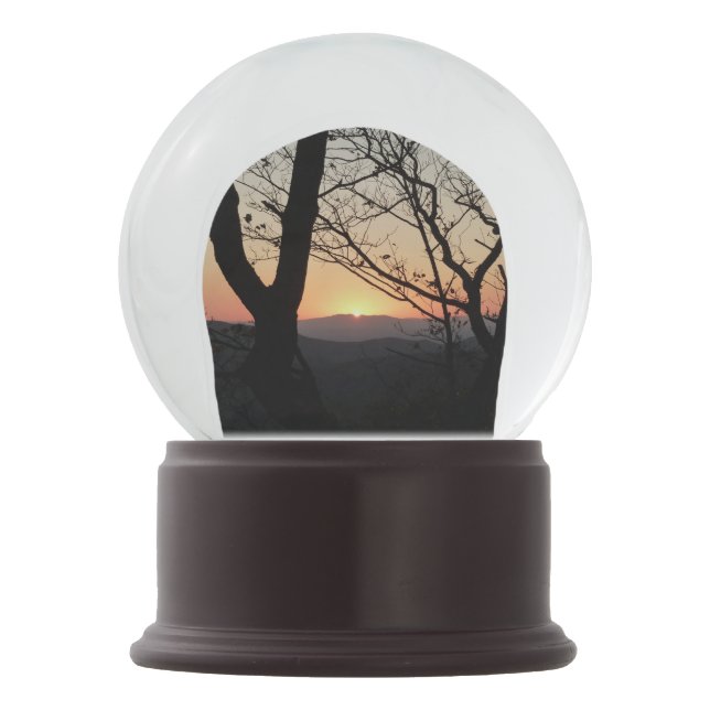 Shenandoah Sunset National Park Landscape Snow Globe (Front)