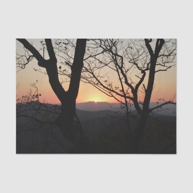 Shenandoah Sunset National Park Landscape Tissue Paper (Front)