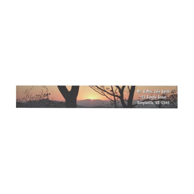 Shenandoah Sunset National Park Landscape Wrap Around Label (Individual)