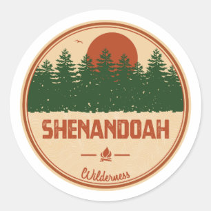 Shenandoah Wilderness Virginia Classic Round Sticker