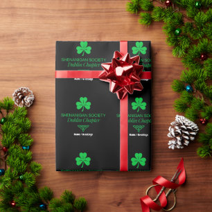 Shenanigan Society Dublin Chapter Vintage Heritage Wrapping Paper