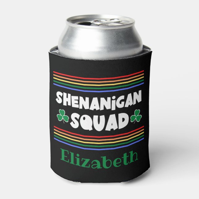 Shenanigan Squad - Custom St. Patrick's Day  Can Cooler (Can Front)