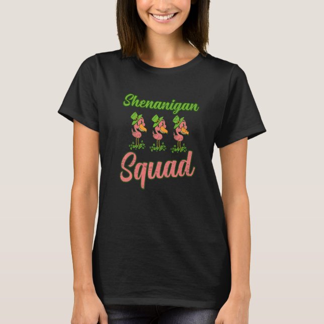 Shenanigan Squad For A Irish St Patricks Day T-Shirt (Front)
