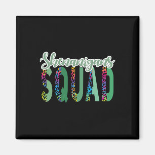 Shenanigan Squad Team St Patricks Day Party Lucky Magnet