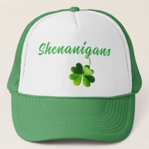 Shenanigans and a Four Leaf Clover T-Shirt Trucker Hat